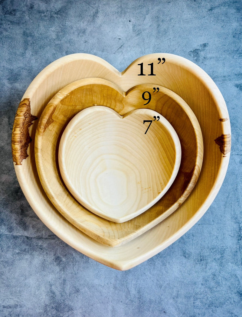 Heart Bowl - Plain or Engraved