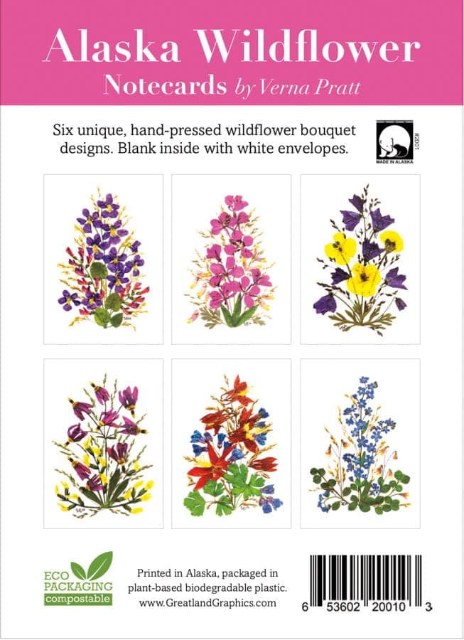 Alaska Wildflower Notecards by Verna Pratt